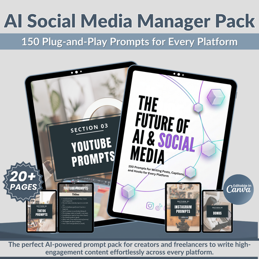 AI Social Media Manager Prompt Pack